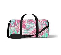 Sports Gym Duffle Bag for Yoga Dancing,Hand Drawn Sketch Flamingo, Workout Carry On Shoulder Bag for Women Men