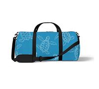 Sports Gym Duffle Bag for Yoga Dancing,Little Turtle Contour, Workout Carry On Shoulder Bag for Women Men