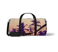 Sports Gym Duffle Bag for Yoga Dancing,Palm Trees at Sunset, Workout Carry On Shoulder Bag for Women Men