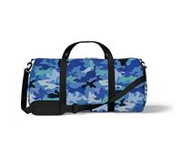 Sports Gym Duffle Bag for Yoga Dancing,Sea Water Camouflage, Workout Carry On Shoulder Bag for Women Men