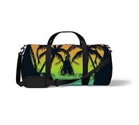Sports Gym Duffle Bag for Yoga Dancing,Skull Head Illustration Beach, Workout Carry On Shoulder Bag for Women Men