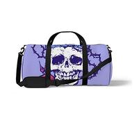 Sports Gym Duffle Bag for Yoga Dancing,Skull Wearing a Crown, Workout Carry On Shoulder Bag for Women Men