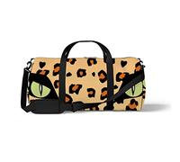 Sports Gym Duffle Bag for Yoga Dancing,Tiger Skin Eyes, Workout Carry On Shoulder Bag for Women Men