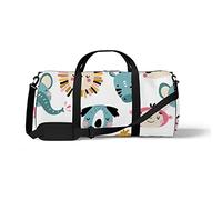 Sports Gym Duffle Bag for Yoga Dancing,Tropical Cute Animal Face, Workout Carry On Shoulder Bag for Women Men
