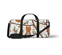 Sports Gym Duffle Bag for Yoga Dancing,Tropical Funny Sloth, Workout Carry On Shoulder Bag for Women Men