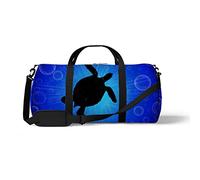 Sports Gym Duffle Bag for Yoga Dancing,Turtle in The Ocean, Workout Carry On Shoulder Bag for Women Men