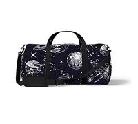 Sports Gym Duffle Bag for Yoga Dancing,Universe Stars Background, Workout Carry On Shoulder Bag for Women Men