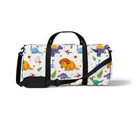 Sports Gym Duffle Bag for Yoga Dancing,Various Cute Dinosaurs, Workout Carry On Shoulder Bag for Women Men
