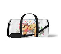 Sports Gym Duffle Bag for Yoga Dancing,Watercolor Cute Sloth, Workout Carry On Shoulder Bag for Women Men