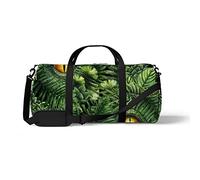 Sports Gym Duffle Bag for Yoga Dancing,Watercolor Dinosaur Eyes, Workout Carry On Shoulder Bag for Women Men