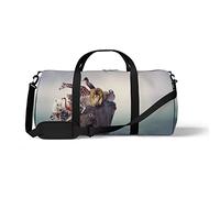 Sports Gym Duffle Bag for Yoga Dancing,Wild Animals on Board, Workout Carry On Shoulder Bag for Women Men