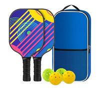 Sports Hole Ball Kit, Fiberglass Hole Ball Pádel, Strong Rebound Paddle Kit, Hole Ball Equipment for Venues, Pádel and Ball Game Kit, Portable Sports Hole Ball Kit, Hole Ball Paddle for Events, Rebo