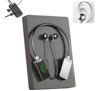 Sports Karaoke Bluetooth Earphones,Come with a Microphone,Wireless Sound Card Live Broadcasting and Audio Editing Earphones,Neck Mounted Earbuds with Long Battery Life with Digital Screen (Black)