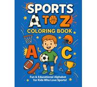 Sports Life Alphabet: Coloring Book