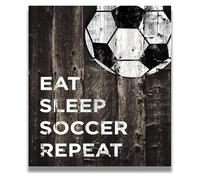 Sports Poster for Kids: Soccer Themed Wall Art for Bedroom or Game Room(Framed,16x24inch(40x60cm))