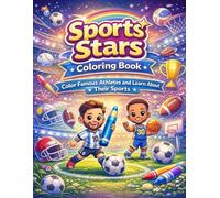 Sports Stars Coloring Book: Color Famous Athletes and Learn About Their Sports (Gamza Coloring Series)