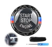 Sports Start Stop Botón de arranque del motor, cubierta del botón de arranque del motor, cubierta del interruptor de encendido del motor para B-W-M 3 5 X5 X6 Serie E90 E91 E92 E93 E60 E70 E71 Z4 E89