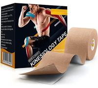Sports Tapes, Cinta de Kinesiología, Cinta Elástica Resistente al Agua de 5 cm x 5 m para Ejercicio, Apto para Múltiples Zonas, Alivio del Dolor, Fisioterapia, Elástico e Impermeable (5 cm x 5 m)