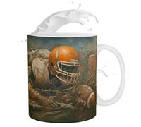 Sports Theme Drinkware - Casual Morning Mug, Kitchenware Gift, Ergonomic Handle Piece | Stylish Household Accessory, Ceramicware Item for Office Home Intake Refreshment