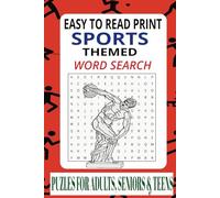 Sports Themed Word Search Puzzle Book: Word Searches with Easy to Read Print about All Sports, Combat Sports, Your Favorite Teams, and More | 6X9 ... Gifts for Vacations, Holidays, and Free Times