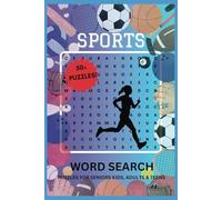 Sports Themed Word Search Puzzle Book - Word Searches with Easy to Read Print, Dinosaur names | 6x9 inches | 50+ Puzzles...Gift for Vacations, Travel, Relaxing, Adults, Teens, Kids