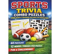 Sports Trivia Combo Puzzles: Word Search & Crossword Challenges for Sports Fans