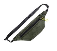 Sports Waist Bag, Portable Travel Storage Waist Pouch,14.96x5.04 pulgadas Adjustable Sturdy Strap Phone Fanny Pack for Running, Hiking, Cycling, Outdoor Sports Casual Satchel, verde militar, ver