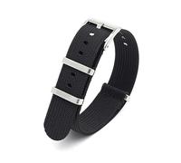 Sports Watch Strap 20mm Nylon Watch Strap Men's Women's Watch Replacement Wristband for Watch Accessories(Black)