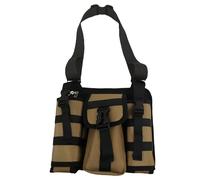 Sports Water Bottle Bag | Adjustable Hiking Shoulder | Multi Pocket Carrier | Workout Bottle Holder, Hydration Shoulder Pouch, Compact Hiking Bag, Carabiner Water Bottle, Gym Shoulder Backpack, verde