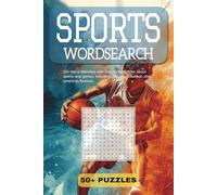 Sports Word Search: 50+ Word Searches with Easy to Read Print about sports and games, including, soccer, basketball and american football.
