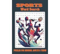 Sports Word Search: 55 Word searches Puzzles about Sports | 6X9 inches, 112 pages, 495 words | The Perfect, Entertaining & Educational Gift for champions