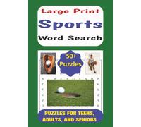 Sports Word Search Book: Easy to Read Word Search Puzzle Book about Sports, including Baseball, American Football, and Golf | LARGE PRINT, 6x9 inches, ... 50+ Puzzles... Gift for Sports Enthusiasts