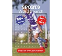 Sports Word Search Book: Word Searches with Easy to Read Print about Football, Basketball, Baseball, and More | 6x9 Inches, 110 Pages | 50+ Puzzles... Gift for Vacations, Holidays and Free Times