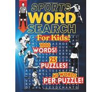 Sports Word Search for Kids: 1000 Words | 40 Words Per Puzzle | 25 Games