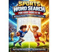 Sports Word Search for Kids ages 8-10: Huge Large Print Word Search Activity Book Filled With Baseball, Football, Soccer and Basketball Records for ... | Perfect for Sports Fans and Athletic Kids