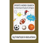 Sports Word Search - Fun Word Search Puzzles For All Sports: Word searches with easy to read print about Sports, Athletics, Games and more | 6x9 ... gift for vacations, holidays and Free Times