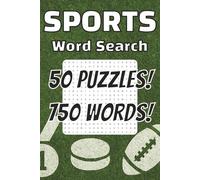 Sports Word Search Puzzle Book: Easy to Read Print About Hockey, Baseball, Football, Soccer, Basketball, Gymnastics, and More | 6"x9", 100 Pages and 50 Puzzles