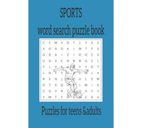 Sports word search puzzle book for adults and teens: 50+ Word Searches about sports, sports players, sports games and More | 6 x 9 Inches, 110 Pages | Gift For teens and adults