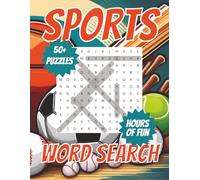 Sports Word Search Puzzle Book: Fun and Easy Word Searches Featuring Sports, Sports Puzzles, Sports Trivia, and More | Over 50 Puzzles | 110 Pages | ... for Vacations, Holidays and Free Time