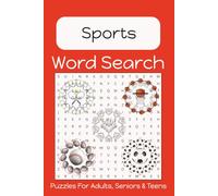 Sports Word Search Puzzle Book: Fun, Easy to Read Print About Sports | 6x9 Inches | 50+ Puzzles... Gift for Vacation, Holidays, Birthdays and Free Time