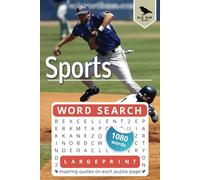Sports Word Search Puzzle Book: Large Print Search and Learn for Adults! Interesting themes and quotes about Sports and Athletes | 15 words per puzzle ... puzzles! (Word Search & Learn Puzzle Books)