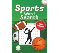Sports Word Search Puzzle Book: Word Search with Easy to Read Print about Sports, Basketball, Football, Baseball..| 6x9 Inches, 110 Pages | Gift for Vacations, Holidays, and Leisure Time