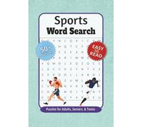 Sports Word Search Puzzle Book: Word Searches with Easy-to-Read Print about Baseball, Soccer, Basketball, Football and More | 6x9 inches, 110 pages | ... Gifts for Vacations, Holidays, and Relaxation