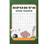 Sports Word Search Puzzle Book: Word Searches with Easy to Read Print about Basketball, Football, Baseball and More | 6x9 inch, 110 pages | 50+ Puzzles ... Gift for Vacation, Holiday, and Free Times