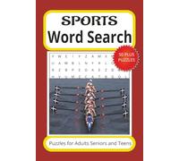 Sports Word Search Puzzle Book: Word Searches with Easy to Read Words about Sports, Sport, Sporting and more, 6 x 9 inches, 110 pages, 50+ puzzles. Gift for Vacations Holidays and Free Times