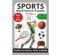 Sports Word Search Puzzles: Easy to Read Word Search Puzzle Book About Sports, Athletes, and More | 116 Pages | 50+ Puzzles | 6x9 inches | Perfect for Vacations, Holidays, & Relaxation