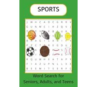 Sports Word Search: Word Searches with Easy to Read Print about Basketball, Football, and More I 6x9 inches, 110 pages I 50+ Puzzles Great Gift for Vacations, Holidays and Mental Breaks