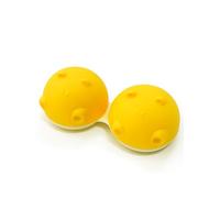 SPORTS WORLD VISION 1PC Estuche para Lentes De Contacto con Diseño De Hipopótamo Amarillo de | Caja contenedora con diseño de Animales | Caja Ligera y portátil para Guardar Lentes