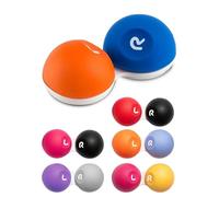 SPORTS WORLD VISION 6PC Agarre Suave Estuche para Lentes de Contacto con Exterior de Goma Antideslizante | Estuche de Viaje con Tapa Rosca para solución de Lentes Contacto | Marcas L/R en el envase