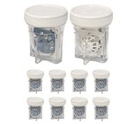 SPORTS WORLD VISION Estuche para Lentes de Contacto Scleral (10 Piezas) Estuche Protector ventilado fácil de Llevar, Contenedor de Limpieza de Lentes de Contacto en Forma de Barril para Uso Diario